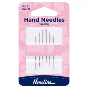 Hemline Hand Sewing Needles Tapestry Size 24