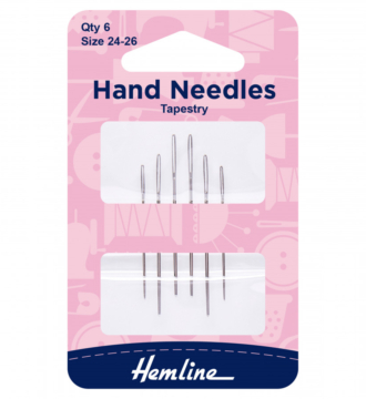 Hemline Hand Sewing Needles Tapestry Size 24-26