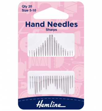 Hemline Hand Sewing Needles Sharps Size 5-10