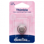Hemline Metal Thimble - Large (Size 18)