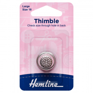 Hemline Metal Thimble - Large (Size 18)