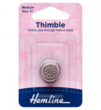 Hemline Metal Thimble - Small (Size 16)