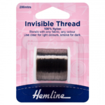 Hemline Invisible Thread: 200m: Smoke