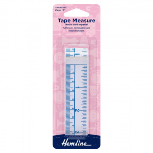 Hemline Repositionable Adhesive Tape Measure