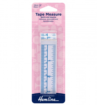 Hemline Repositionable Adhesive Tape Measure