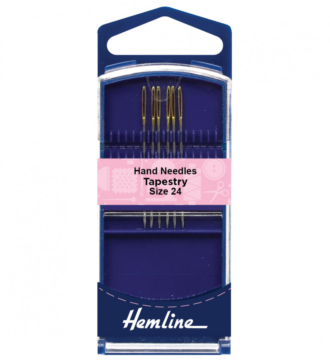 Hemline Premium Hand Sewing Needles Tapestry Size 24