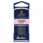 Hemline Premium Hand Sewing Needles Straw/Milners Sizes 3-9