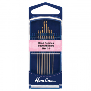 Hemline Premium Hand Sewing Needles Straw/Milners Sizes 3-9