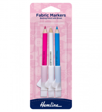 Hemline Fabric Marker Set with Brushes