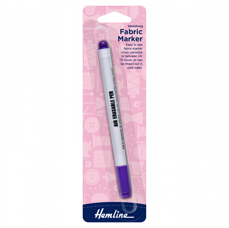 Hemline Vanishing Fabric Marker - Purple