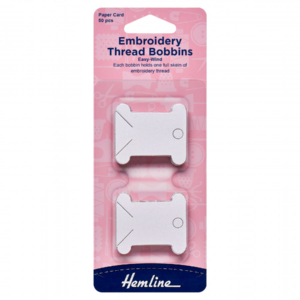Embroidery Paper Thread Bobbins (Pack of 50)
