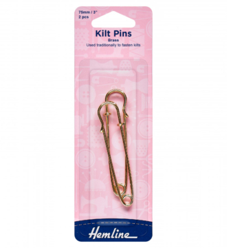 Hemline Gold Kilt Pins - 75mm