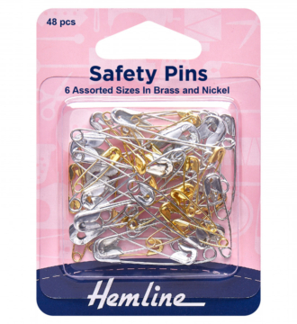 Hemline Assorted Safety Pins - Value Pack