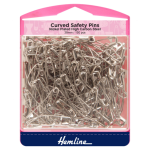 Hemline Quilters Curved Safety Pins - 38mm Value Pack