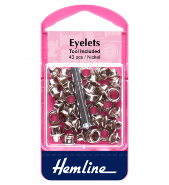 Hemline Eyelets - Nickel Silver - 5.5mm