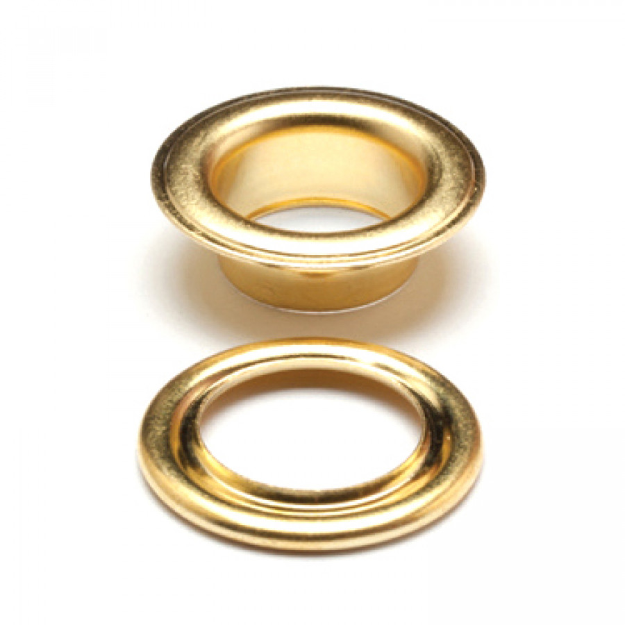 Hemline Eyelet Starter Set - Gold/Brass - 10.5mm - Image 2