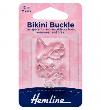 Hemline Bikini Buckle - Clear