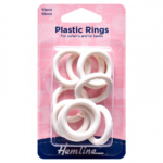 Plastic Rings for Curtains & Tie Backs 19mm (Pack of 10)
