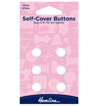 Hemline Nylon Self-Cover Buttons - 11mm