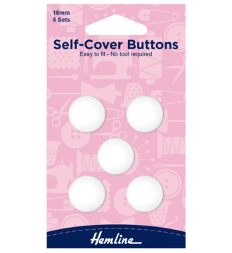 Hemline Nylon Self-Cover Buttons - 18mm