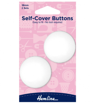 Hemline Nylon Self-Cover Buttons - 38mm
