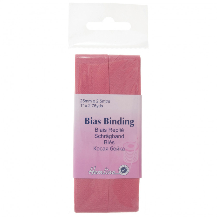 Hemline Polycotton Bias Binding - 25mm x 2.5m