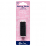 Hemline Shirring Elastic - Black - 0.75mm x 20m