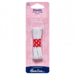 Hemline General Purpose Elastic - White - 3mm x 5m