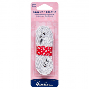 Hemline Knicker Elastic - White - 15mm x 3m