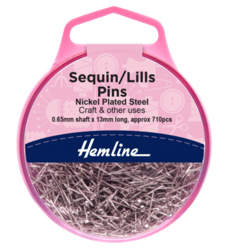 Hemline Sequin/Lills Pins - 13mm
