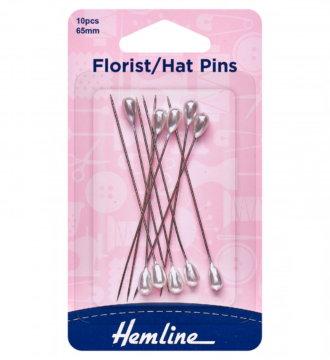 Hemline Florist Hat Pins - 65mm