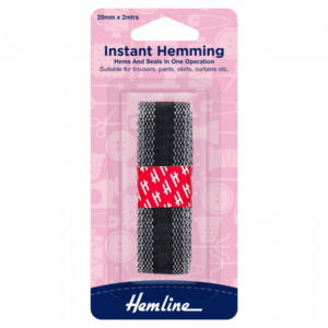 Hemline Instant Hemming - Black (2m x 20mm)