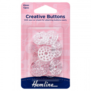 Hemline Self-Cover Creative Buttons - 22mm