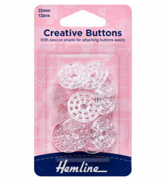 Hemline Self-Cover Creative Buttons - 22mm