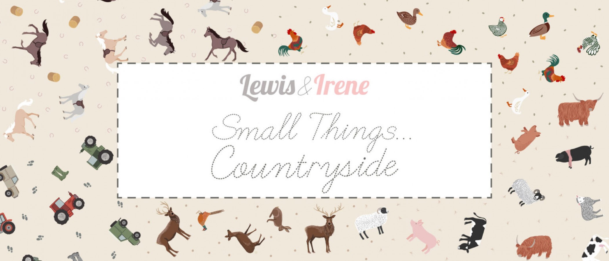 Lewis & Irene Fabric - Small Things Countryside Collection