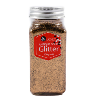 Jakar Fine Polyester Glitter 100g - Antique Gold