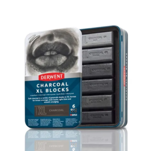 Derwent Charcoal XL Blocks Tin Of 6