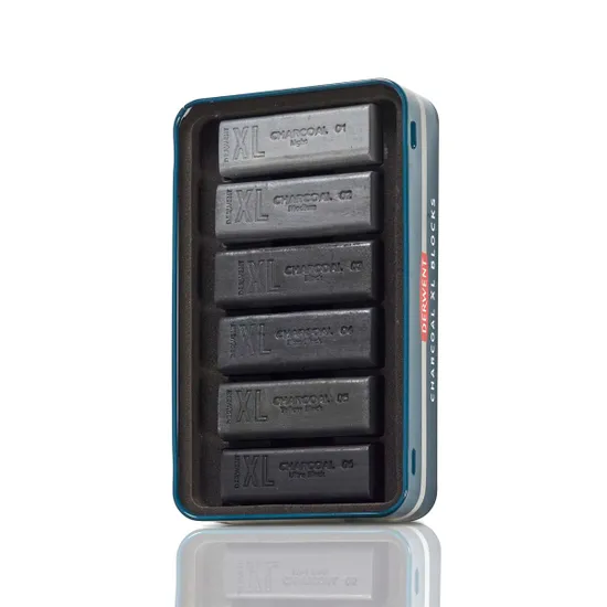 Derwent Charcoal XL Blocks Tin Of 6 - Image 2
