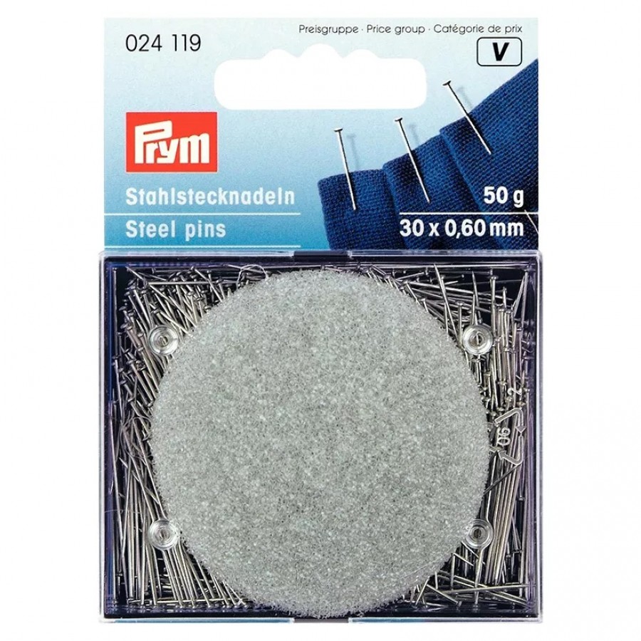 Prym straight steel pins
