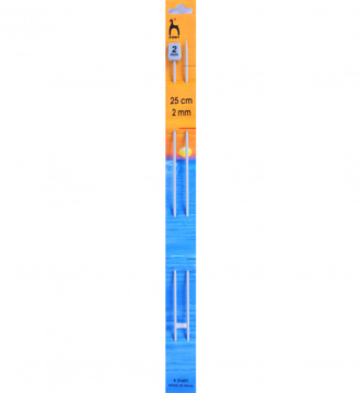 Pony Classic Single Pointed Knitting Pins Pair 25cm
