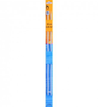Pony Classic Single Pointed Knitting Pins Pair 30cm