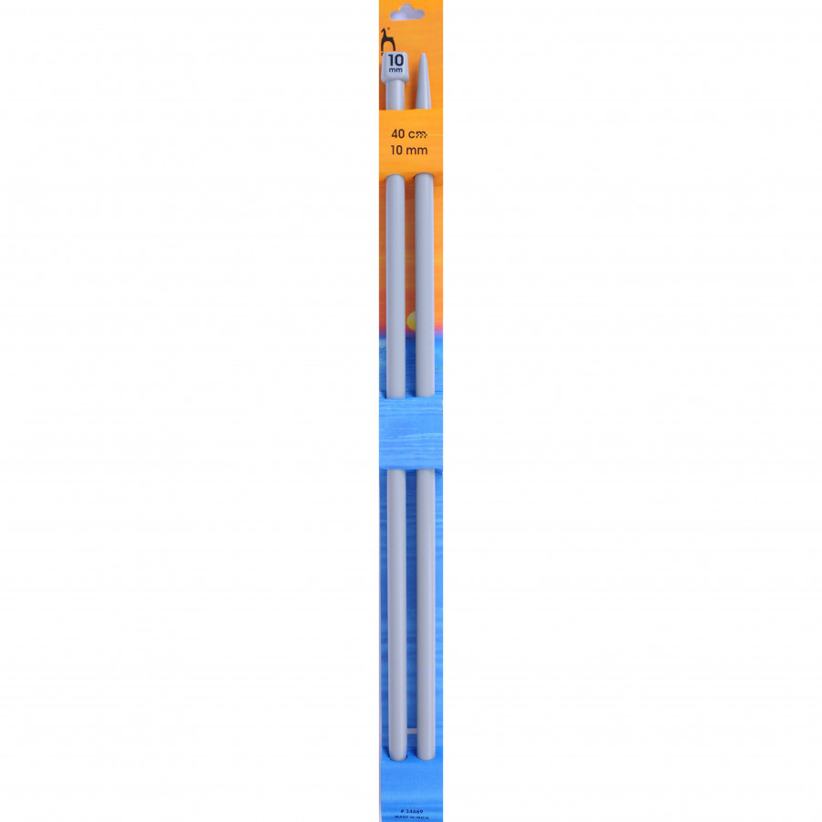 Pony Classic Single Pointed Knitting Pins Pair 40cm