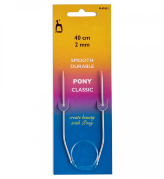 Pony Circular Knitting Needles - Fixed 40cm
