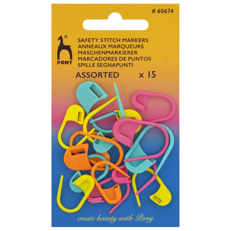 Pony safety stitch markers