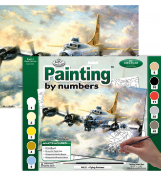Adult Paint By Numbers Flying Fortress