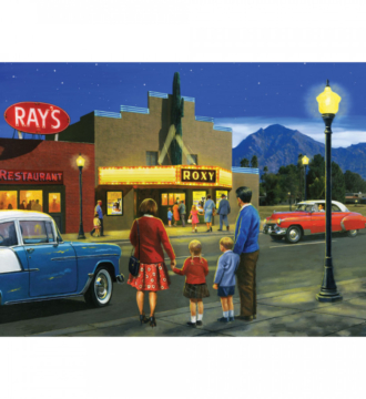 Adult Paint By Numbers A Night at the Movie