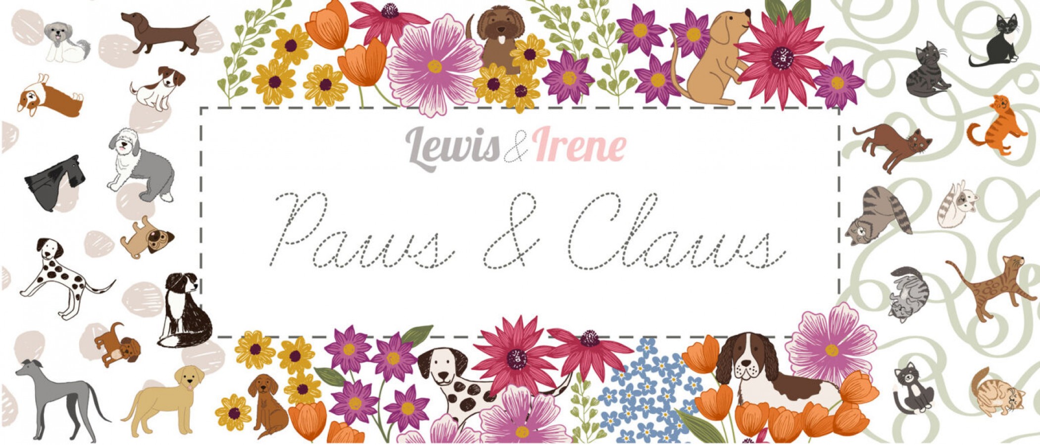 Lewis & Irene Fabric - Paws and Claws Collection