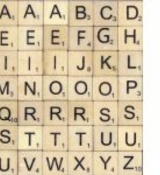 ARTEMIO Wooden Letters 42 Pieces