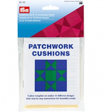 Prym Patchwork Cushion Templates 10 different Designs
