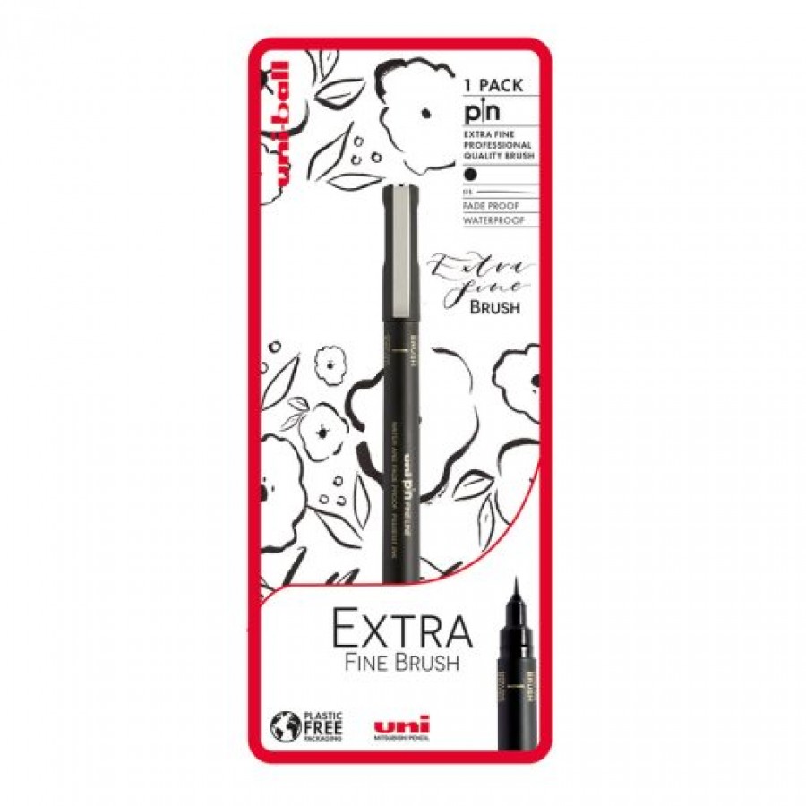 Uni-ball Uni-pin Extra Fine Brush Pen Black